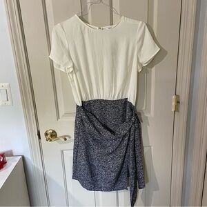 Express Cream and Black Dress